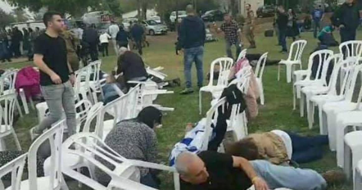 هلع المستوطنين لحظة إطلاق صواريخ من غزة