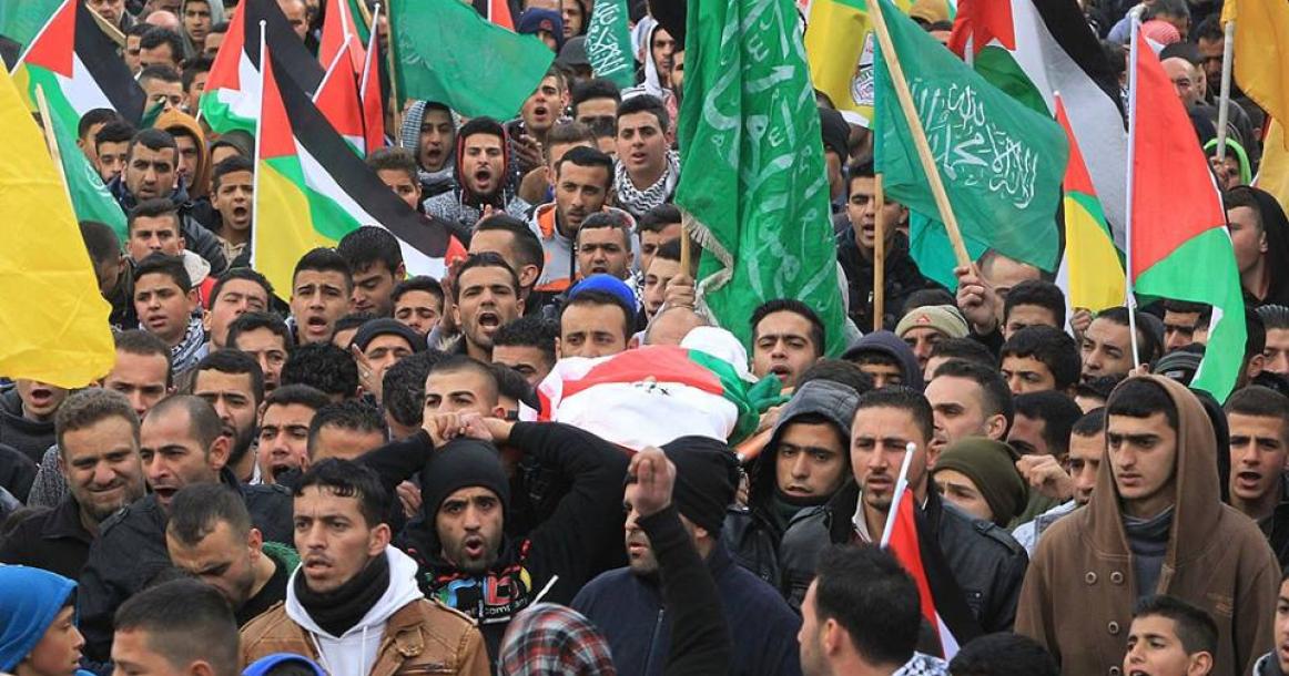 تشييع الشهيد "هيثم البو" بالخليل