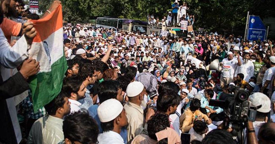 احتجاجات في الهند ضد حكومة ميانمار وتضامناً مع الروهنغيا