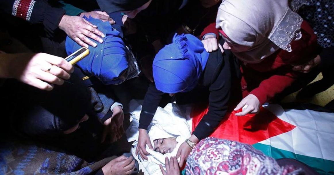 من وداع 7 شهداء بالضفة الغربية