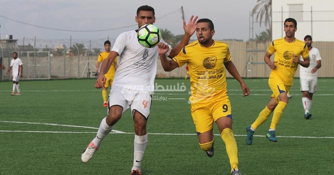 مباراة بيت حانون الأهلي وغزة الرياضي في دوري الممتازة