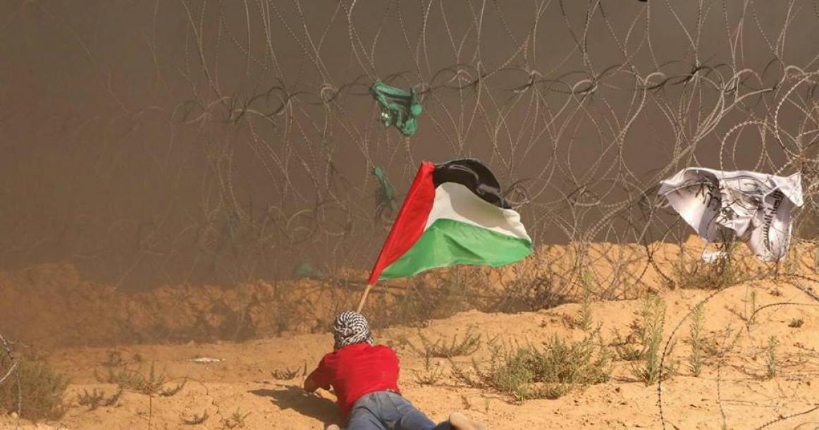 انتفاض شباب غزة بوجه الاحتلال شرق البريج