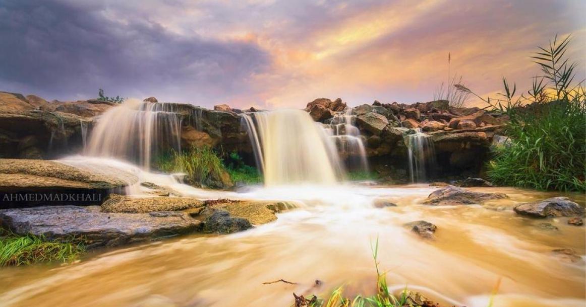 الأمطار ترسم لوحات جميلة على جبال جازان، جنوب غرب السعودية.