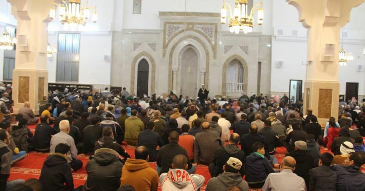 إعادة افتتاح مسجد القسام بمخيم النصيرات