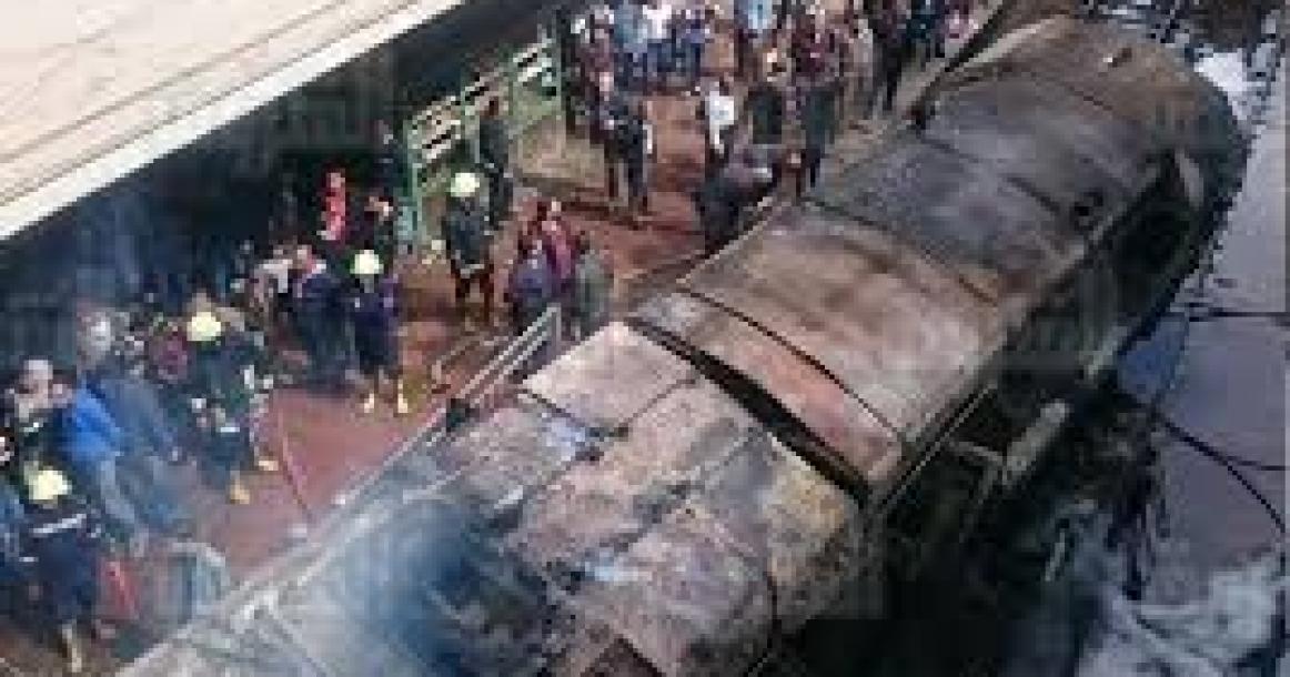 الحادث الكارثي في محطة قطار مصر