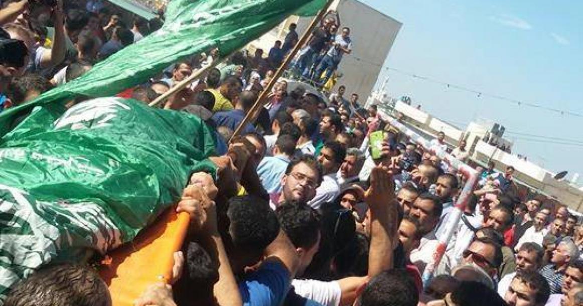 صور: جنازة الشهيد عدي المسالمه من الخليل