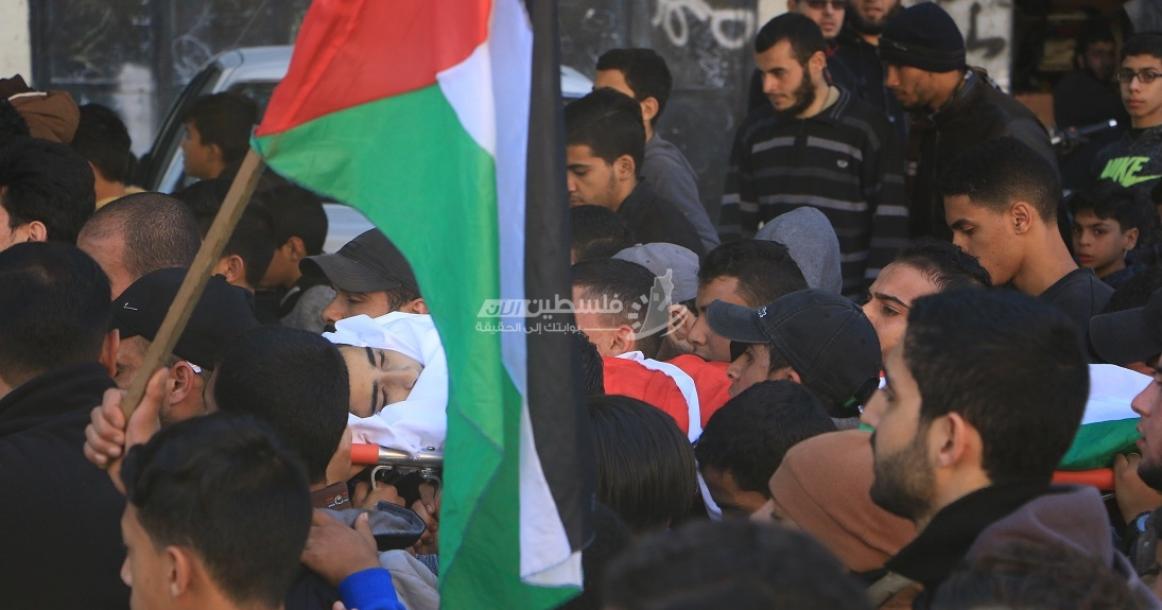 جنازة الشهيد محمد جحجوح من مخيم الشاطئ