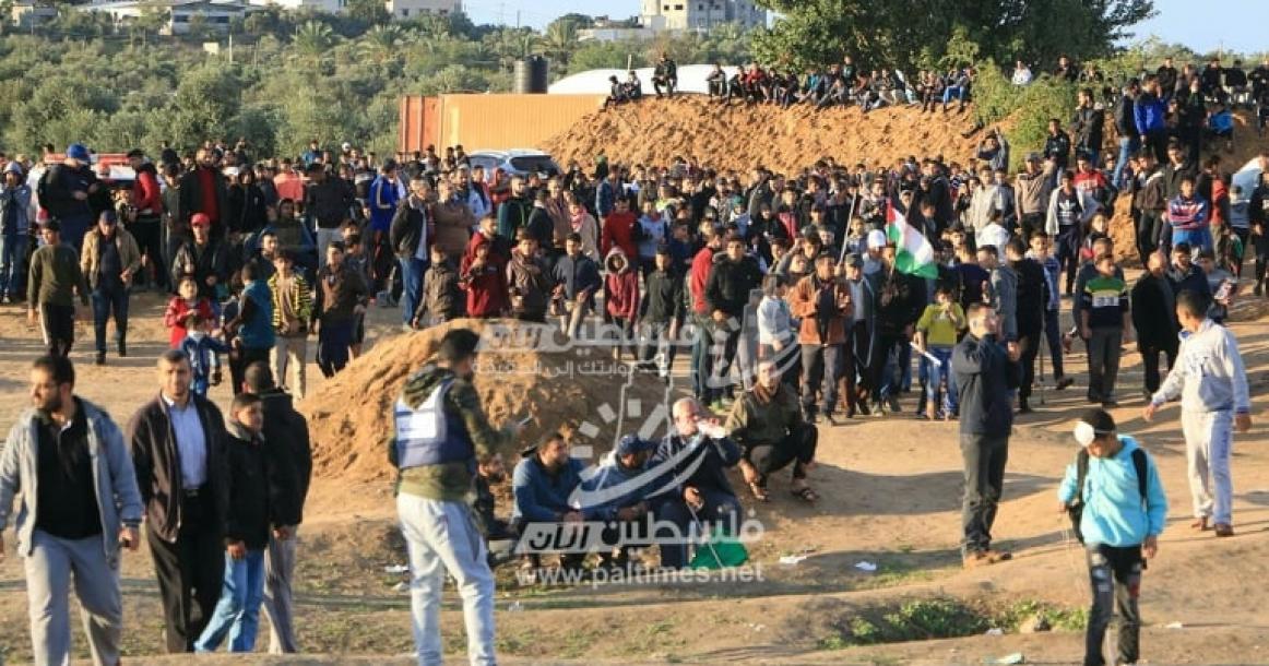 "فلسطين الآن" ترصد مسيرات العودة شرق المحافظة الوسطى