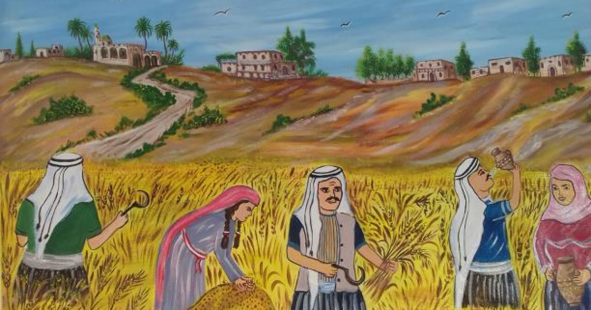 جداريات فلسطينية بعين الحلوة بلبنان