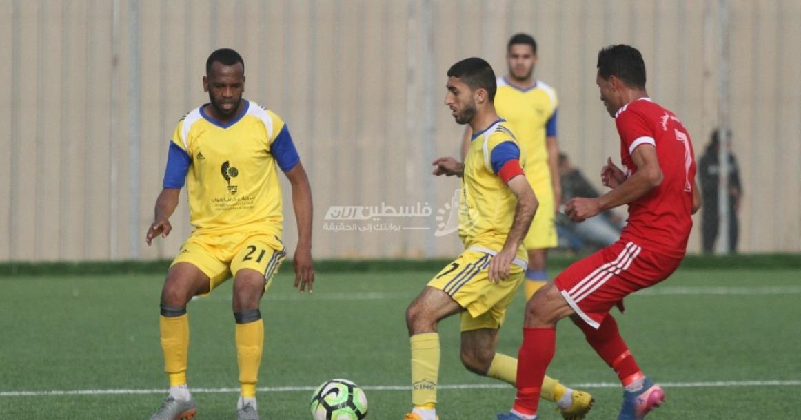 مباراة خدمات دير البلح وأهلي غزة