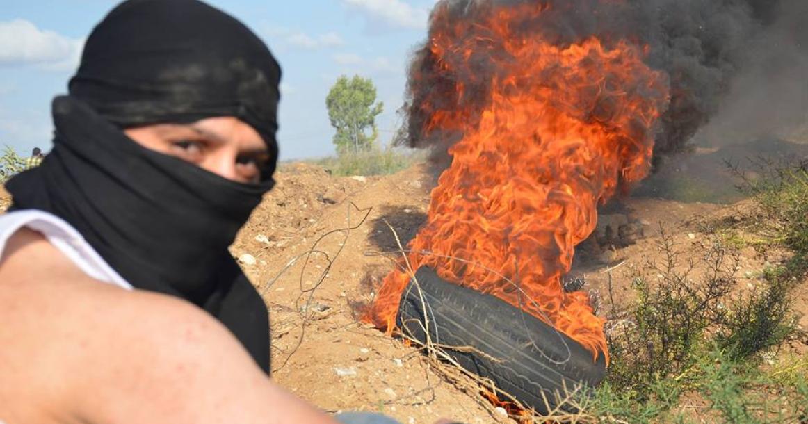 صور: مواجهات شرق غزة