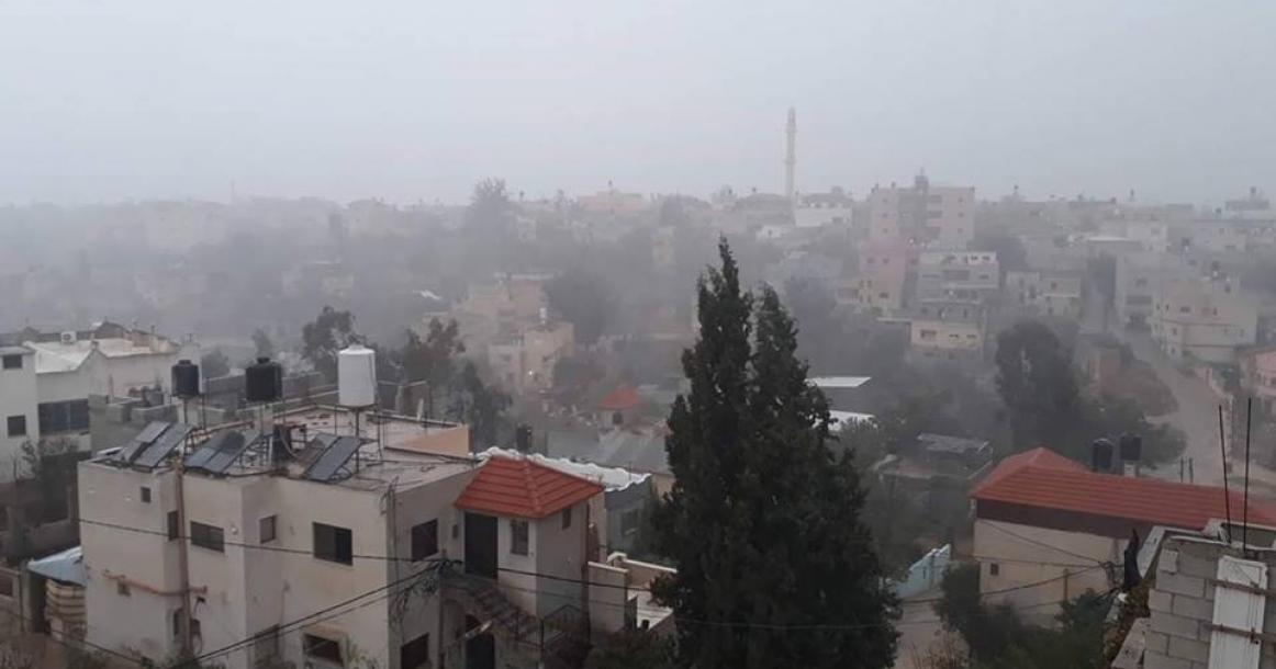 بدء تساقط الثلوج في مناطق شمال الضفة المحتلة