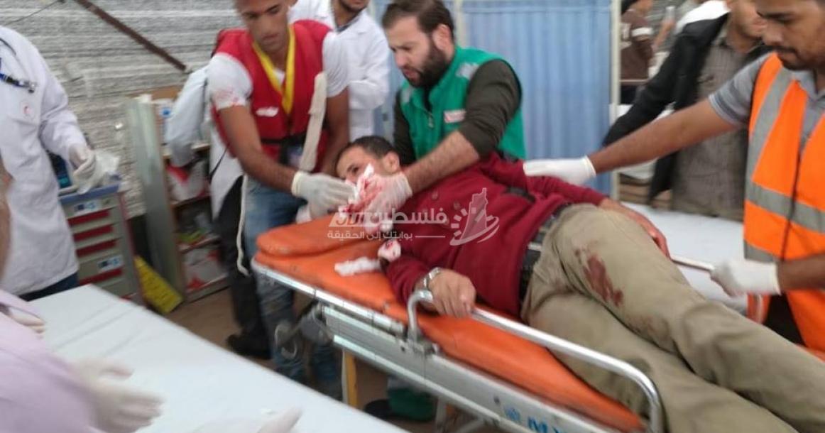 كاميرا "فلسطين الآن" توثق لحظات إصابة المشاركين بمسيرات العودة