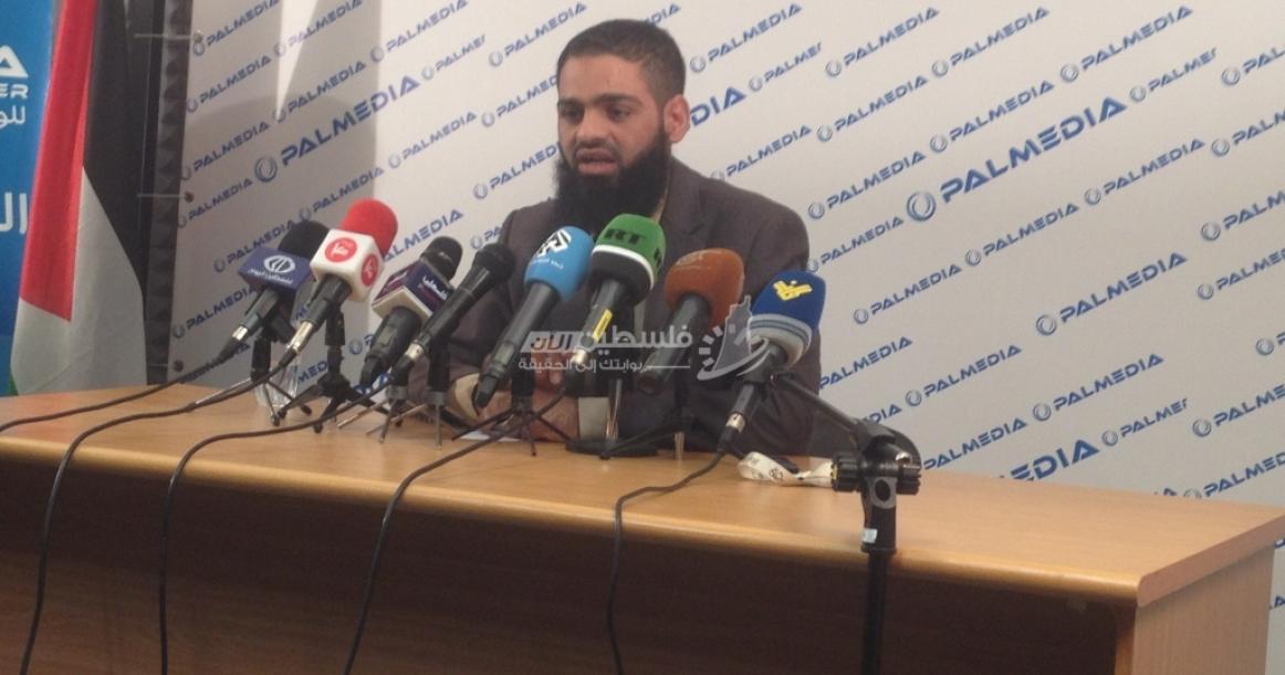 صور: المؤتمر الصحفي للأسير المحرر "محمد علان"