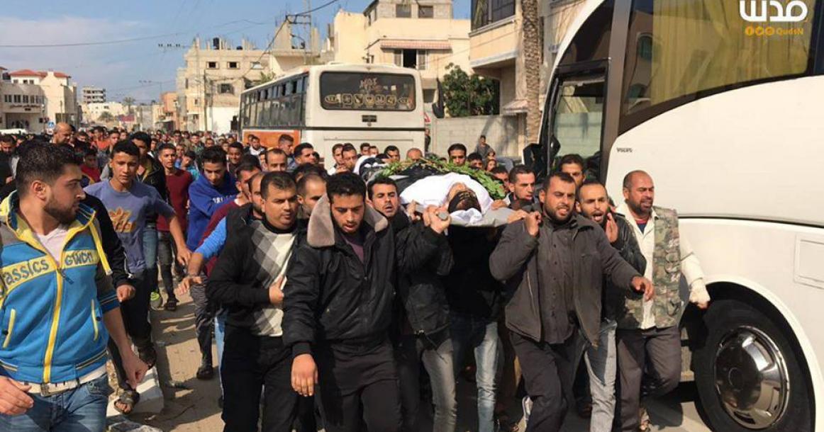 تشييع جثمان الشهيد "النحال" برفح