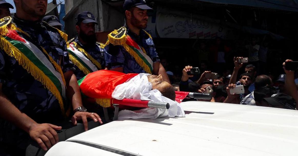 جنازة الشهيد "فادي النجار" بخانيونس