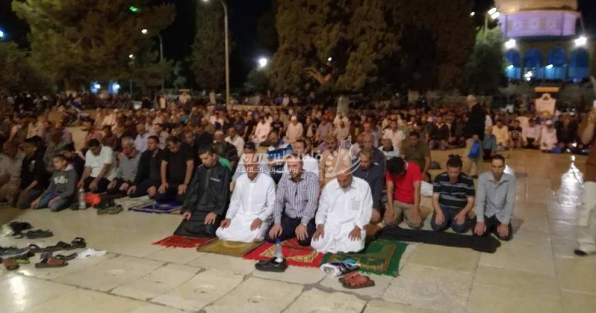 قيام ليلة 29 رمضان في باحات المسجد الأقصى