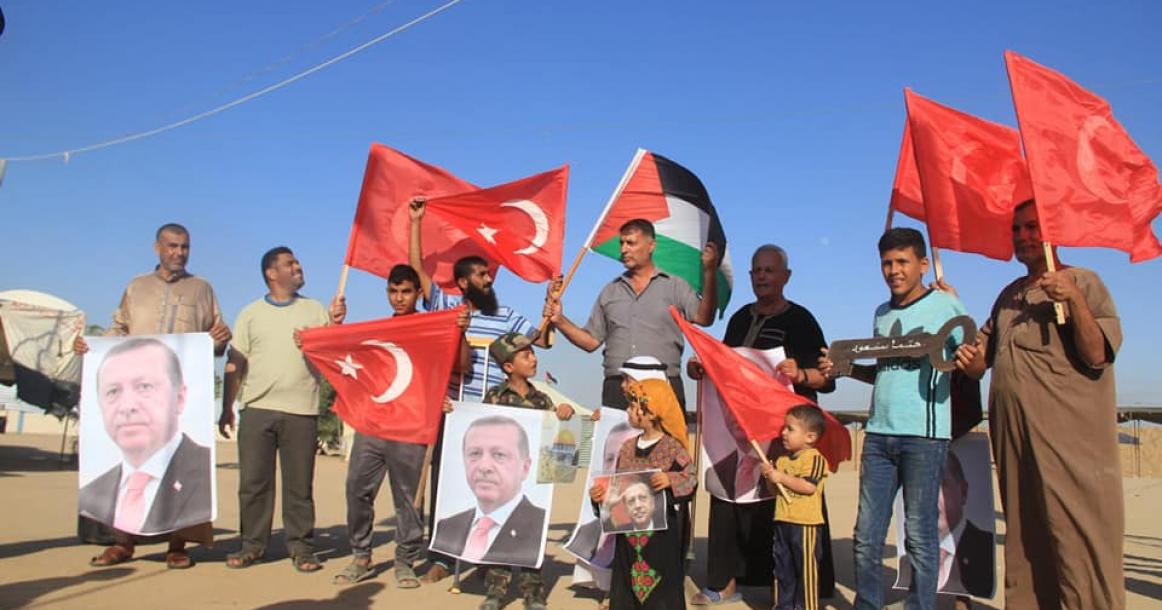 أردوغان حاضر في مخيم العودة شرق المحافظة الوسطى