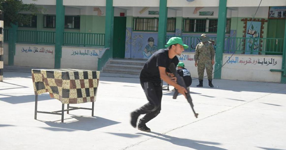 حماس تنظم مخيم فرسان فلسطين بالزوايدة