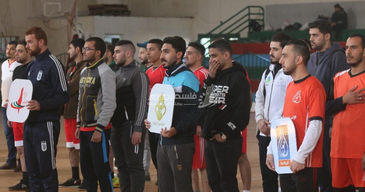 افتتاح بطولة المؤسسات الإعلامية لكرة القدم في قطاع غزة