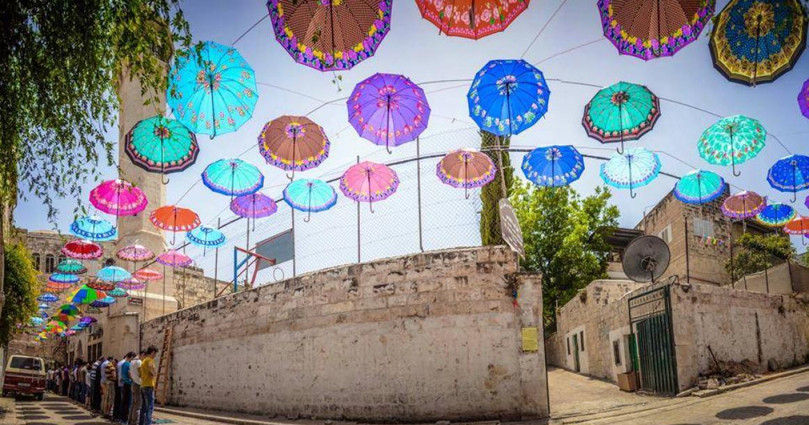 تزيين حارة "الغرب" بنابلس ابتهاجاً برمضان