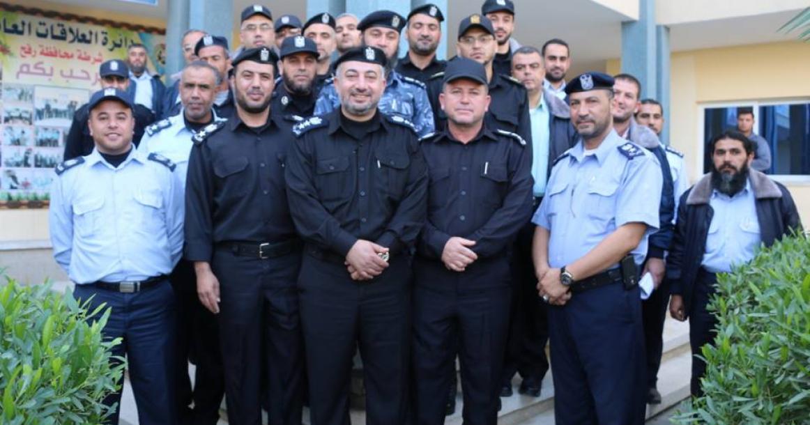 مراسم تنصيب العقيد "المشوخي" محافظا لرفح خلفا لـ"صالح"