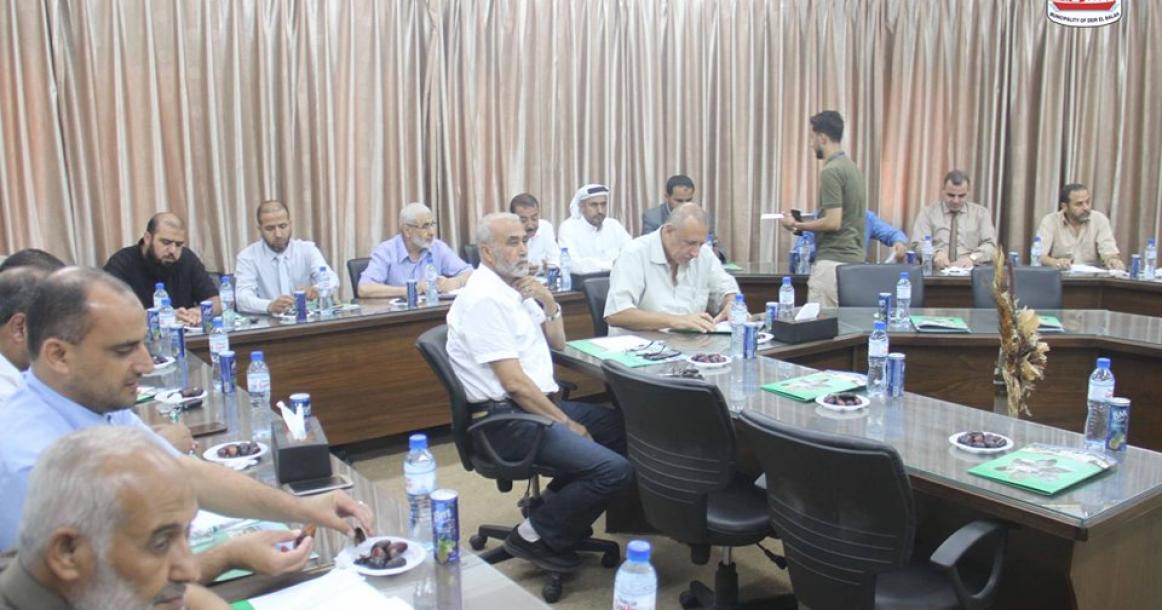 بلدية دير البلح تستضيف اجتماع رؤساء بلديات القطاع