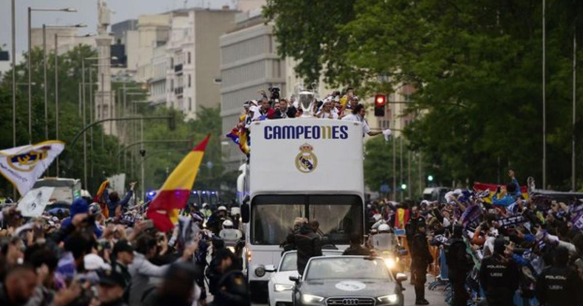 احتفالات ريال مدريد بلقب دوري الأبطال الـ11