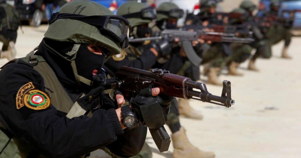 تدريبات قوات الأمني الوطني بالضفة