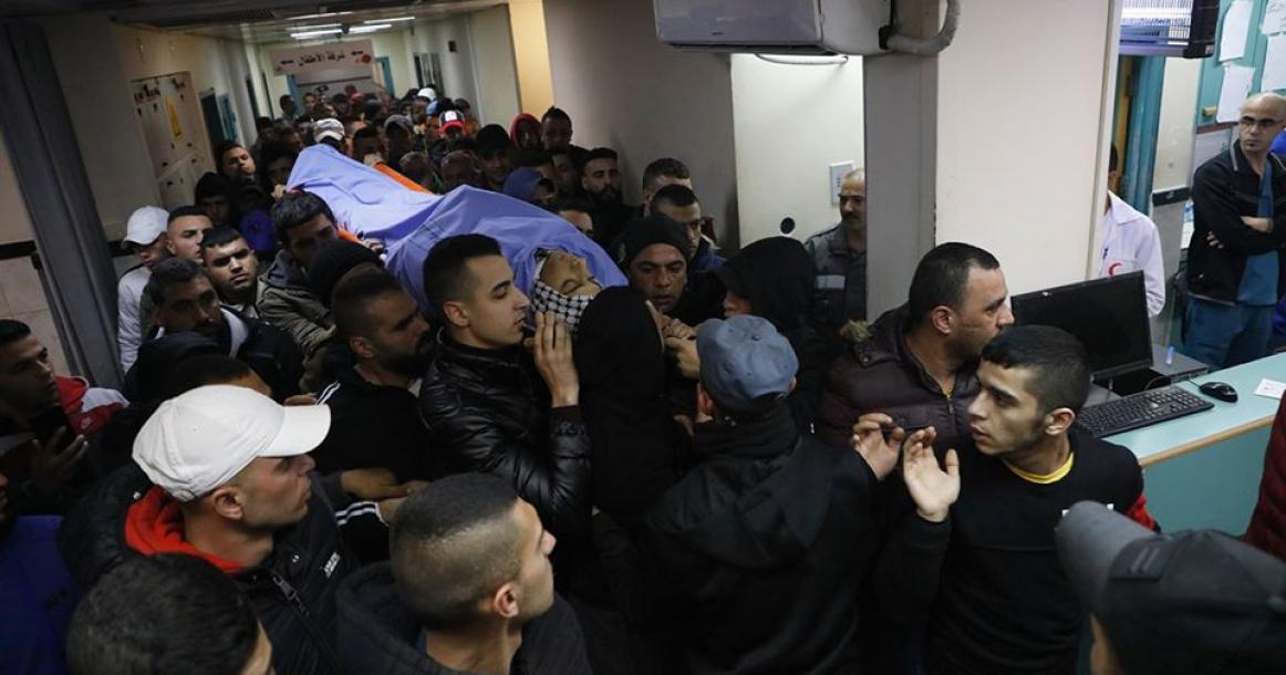 مسيرات جابت شوارع جنين تحمل جثمان الشهيد يزن أبو طبيخ