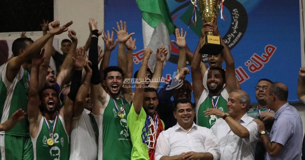 لأول مرة بتاريخه .. خدمات رفح بطل كأس كرة السلة