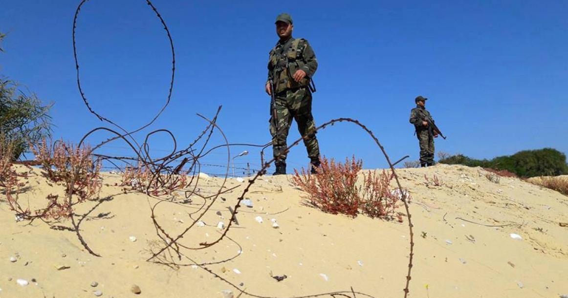 الأمن الوطني يؤمن الحدود بين مصر وغزة