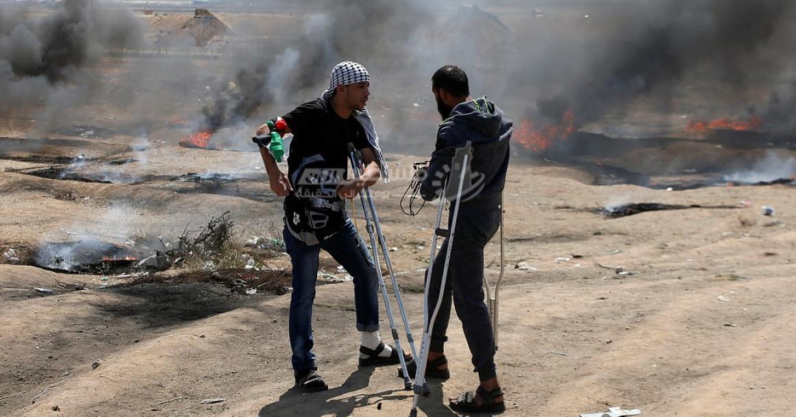 من فعاليات مسيرة العودة اليوم