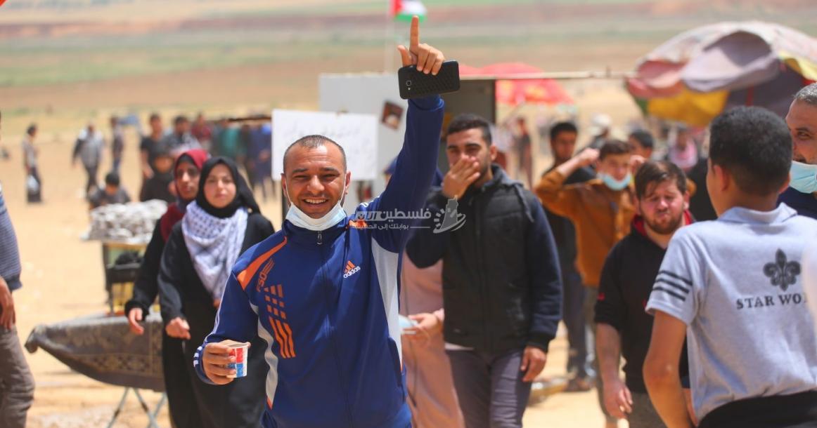 مسيرات العودة الكبرى في شمال قطاع غزة