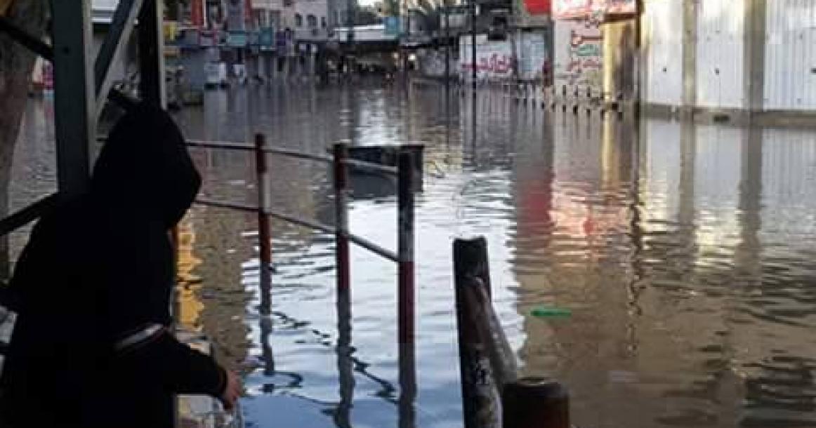 صور: مخيم "جباليا" يغرق