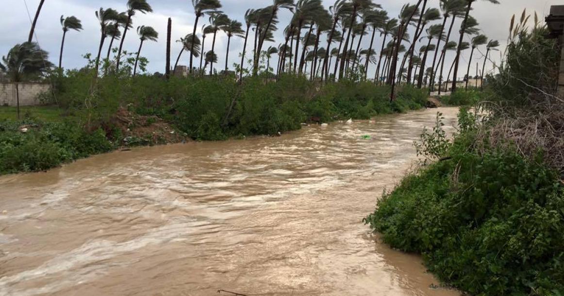 أجواء المنخفض وسط القطاع