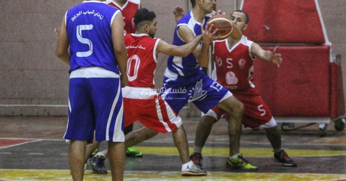 مباراة شباب البريج وخدمات جباليا في دوري السلة