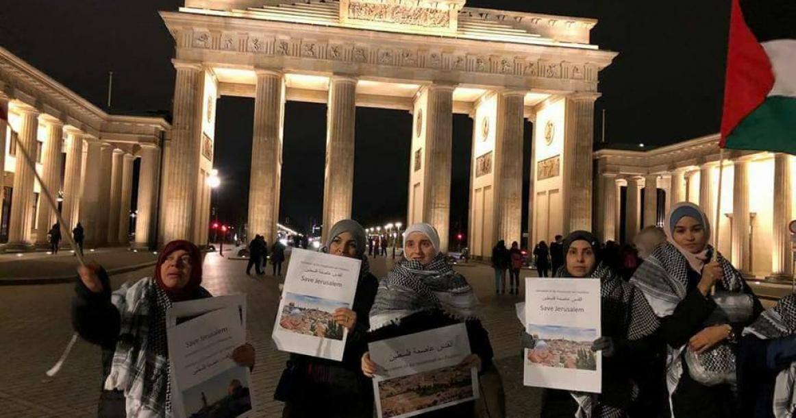 وقفة في برلين رفضا لقرار ترامب القدس عاصمة لـ