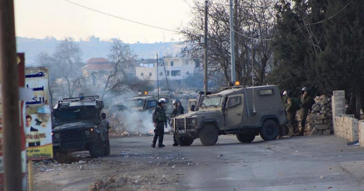 مواجهات عقب تشييع الشهيدة حماد بسلواد‬