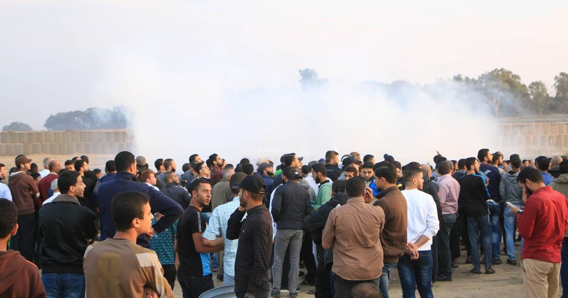 جانب من مسيرات العودة شرق المنطقة الوسطى