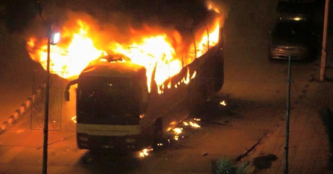 أحداث شغب بالقطيف السعودية بعد إعدام "النمر"