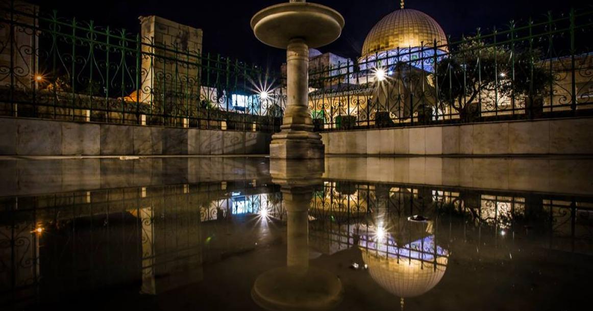 المسجد الأقصى في مشهد رائع