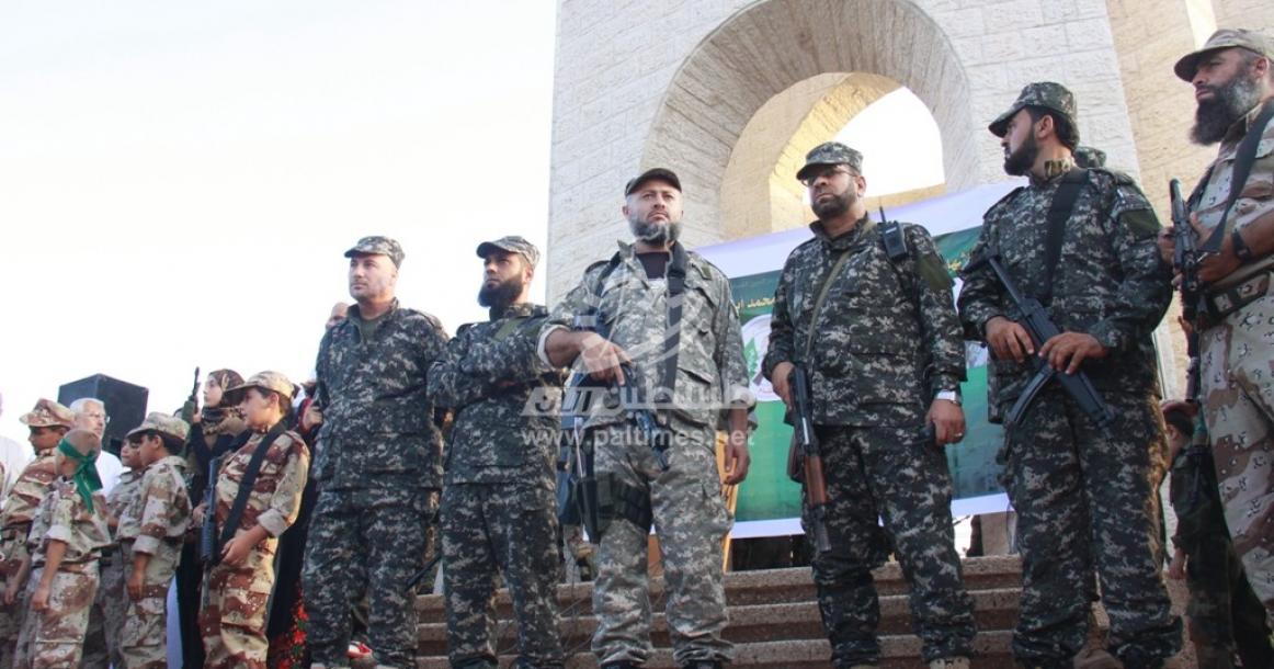 عرض لـ"القسام" في ذكرى القادة الشهداء برفح