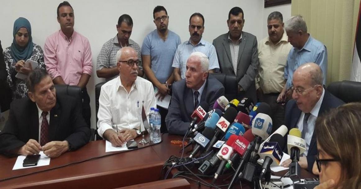 صور: مؤتمر صحفي للزعنون برام الله