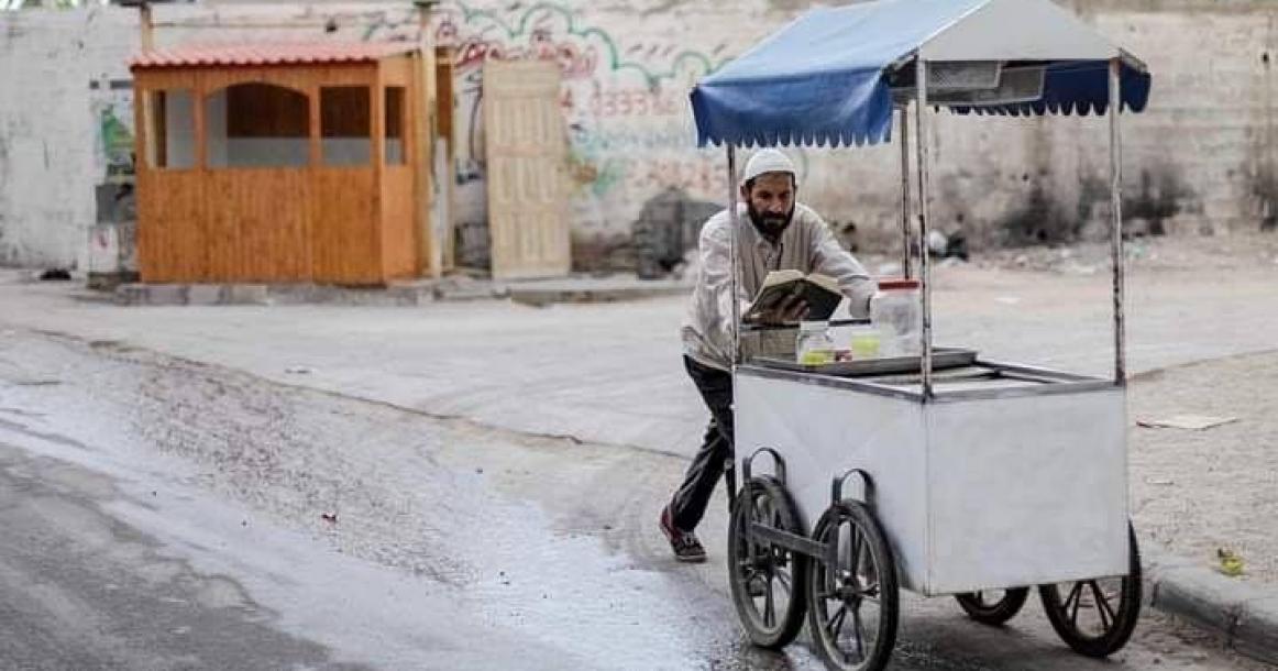 يوميات بائع متجول خلال شهر رمضان في غزة