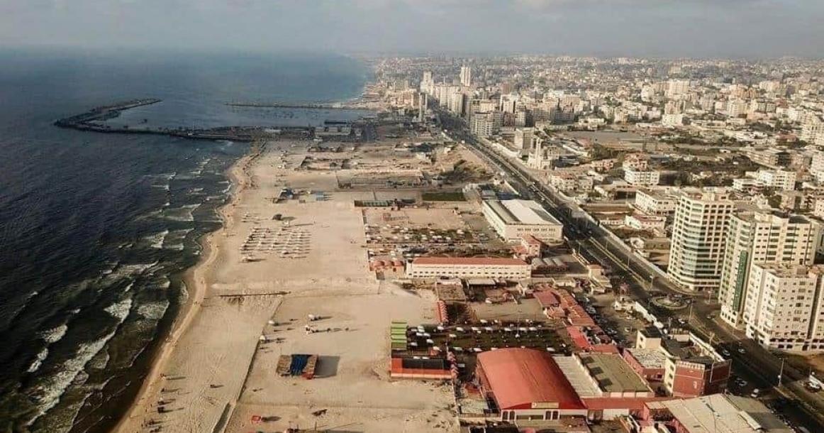شاطئ بحر مدينة غزة