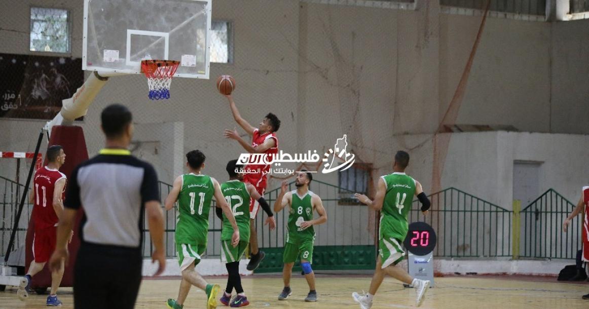 مباراة خدمات المغازي وخدمات رفح في دوري جوال لكرة السلة