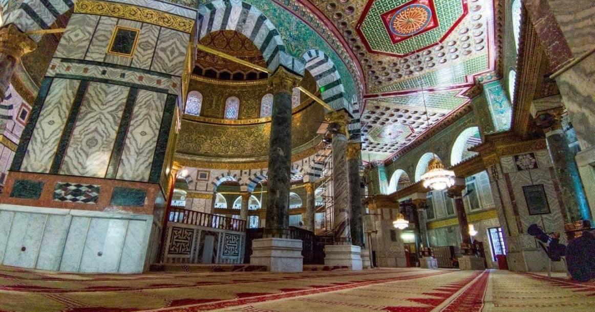 مسجد قبة الصخرة المشرّفة ونظرة من الداخل والخارج