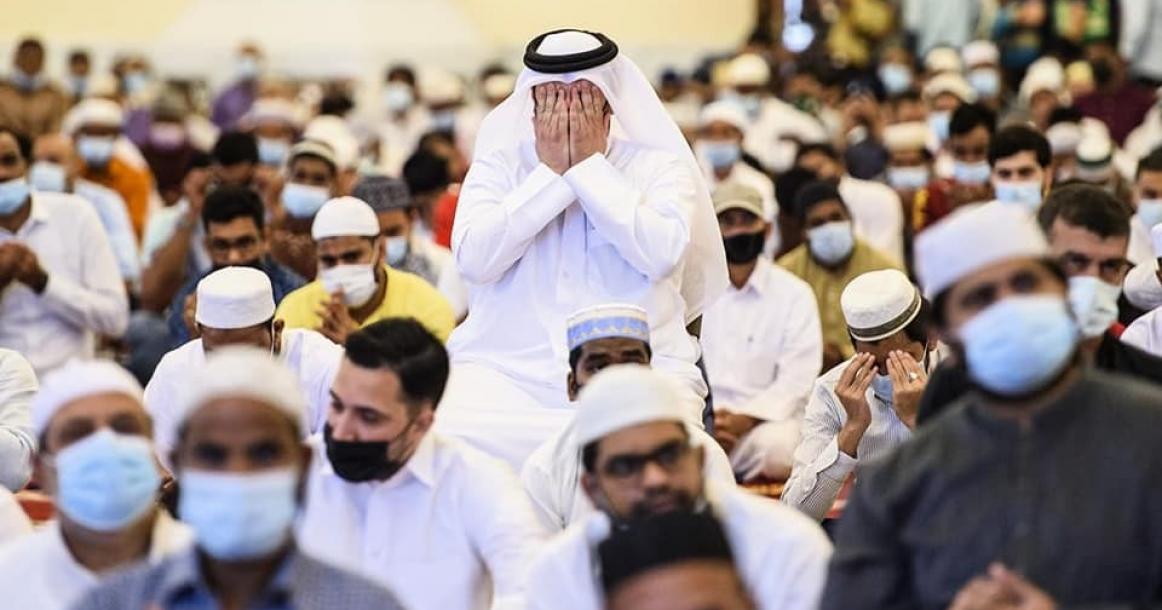صلاة عيد الأضحى في العاصمة القطرية الدوحة