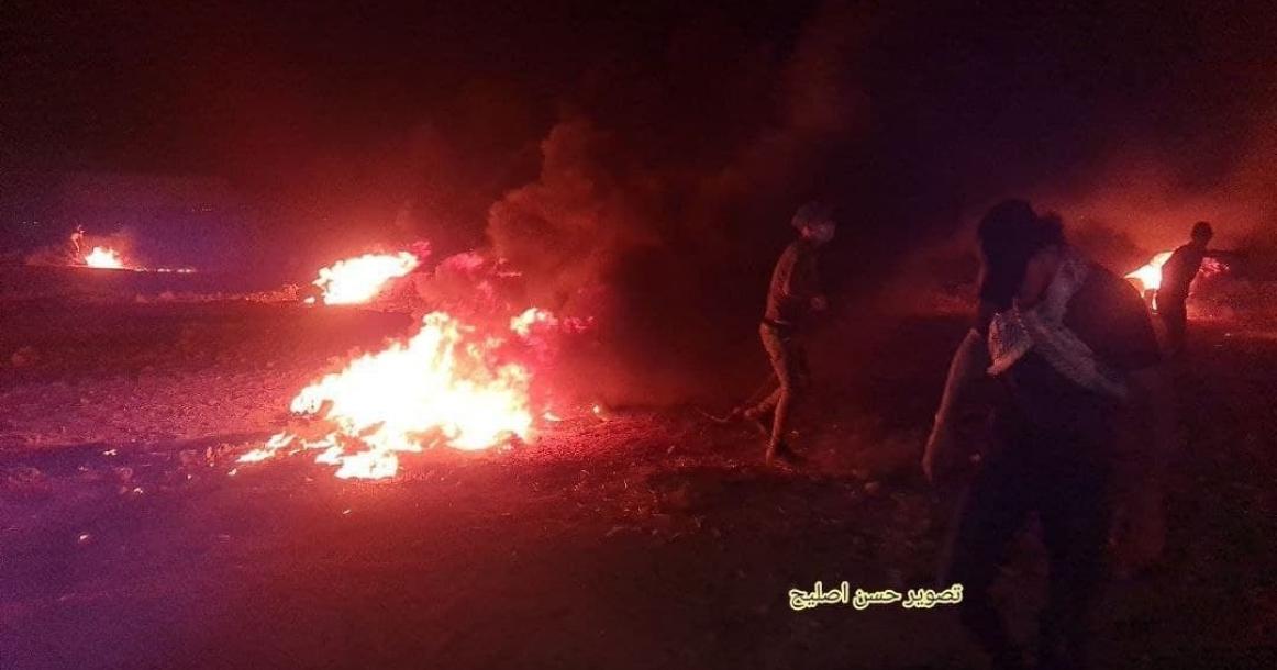 فعاليات الإرباك الليلي بمخيم العودة شرق مدينة غزة